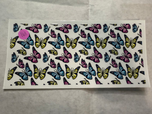 Butterflies 2 Wrap for 16oz, 20oz