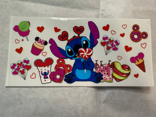 Blue Alien Movie Wrap for 16oz, 20oz