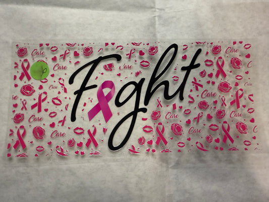 Pink Fight Wrap for 16oz, 20oz