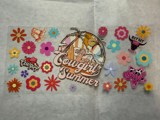 Cowgirl Summer Wrap for 16oz, 20oz, 24oz