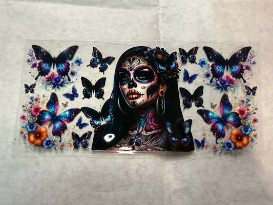 Woman with Butterflies Wrap for 16oz, 20oz, 24oz