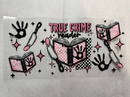 True Crime Reader Wrap for 16oz, 20oz, 24oz