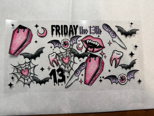 Friday the 13th Wrap for 16oz, 20oz