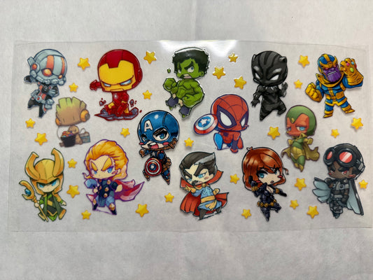 Little Superheroes Wrap for 16oz, 20oz, 24oz