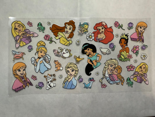 Princesses 2 Wrap for 16oz, 20oz, 24oz