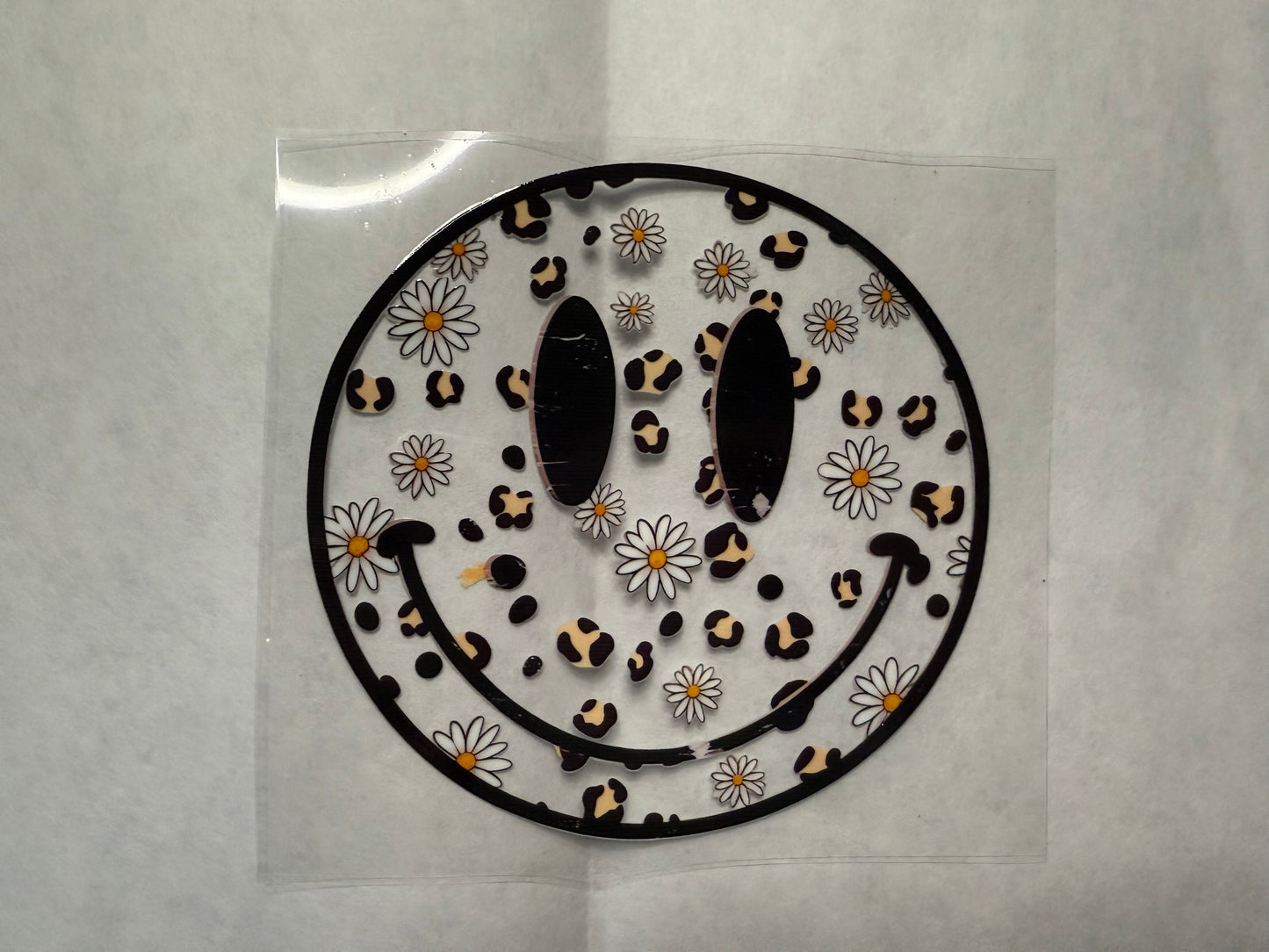 Leopard Smiley Decal for 16oz, 20oz, 24oz