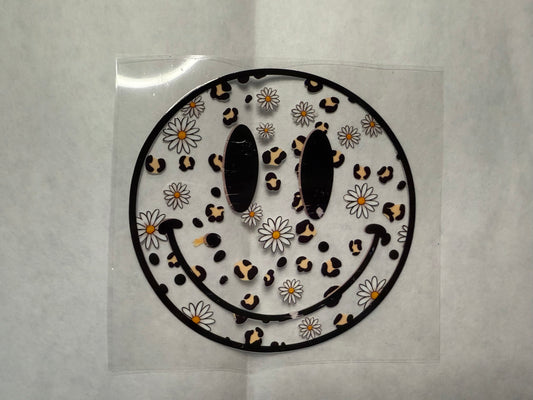 Leopard Smiley Decal for 16oz, 20oz, 24oz
