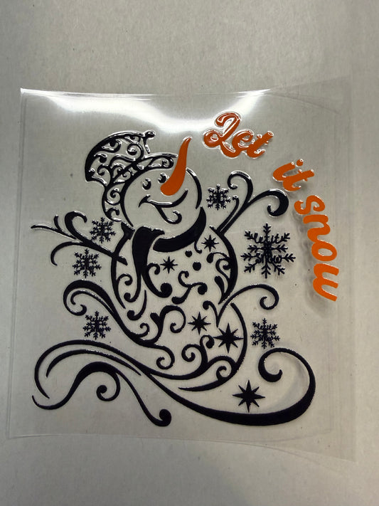 Let it Snow decal for 16oz, 20oz, 24oz or 40oz