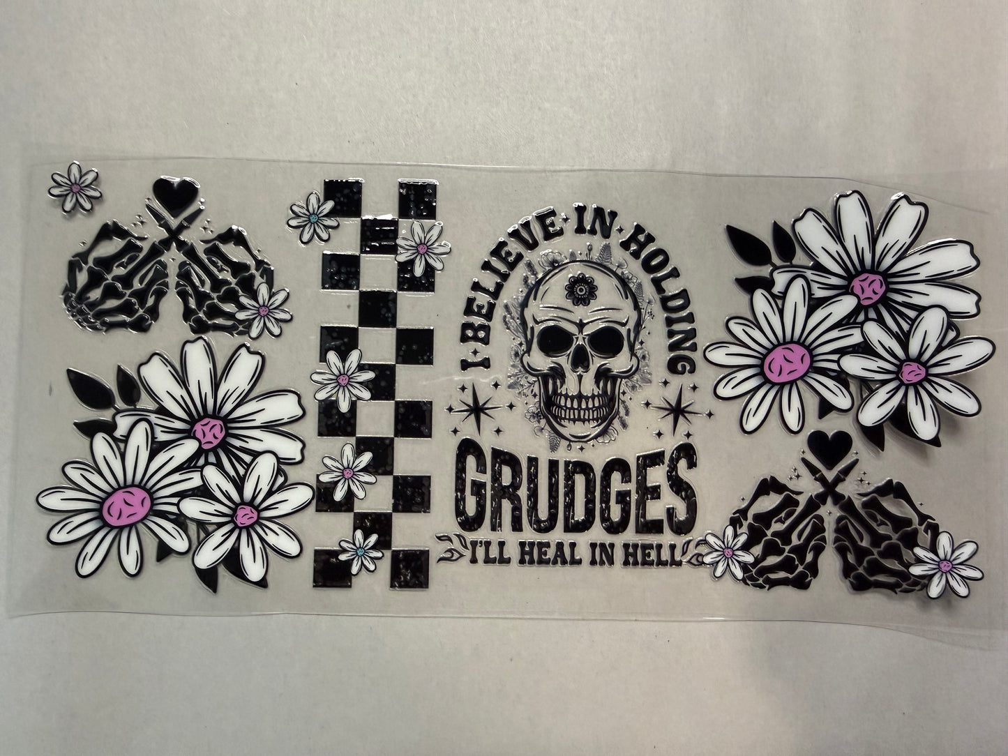 I Believe in Holding Grudges wrap for 16oz, 20oz, 24oz, 40oz