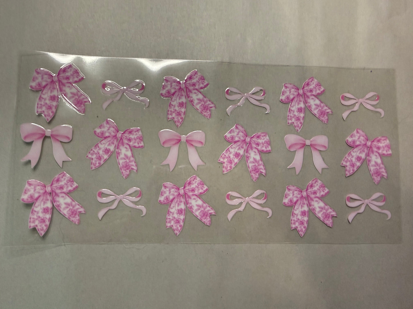 Pink Bows wrap for 16oz, 20oz, 24oz, 40oz