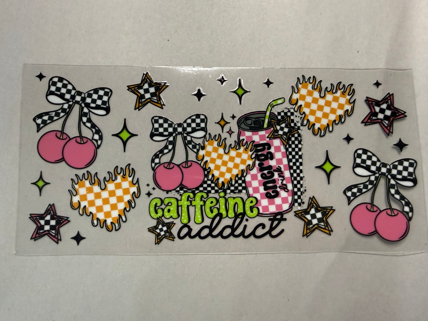 Caffeine Addict wrap for 16oz, 20oz, 24oz, 40oz