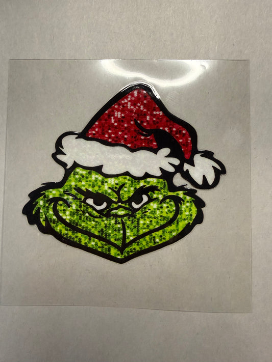 Sparkly Green Guy decal for 16oz, 20oz, 24oz