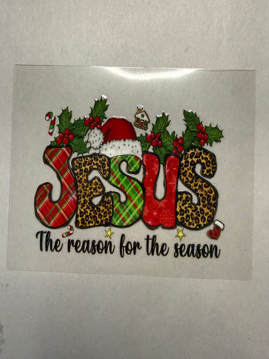 Jesus The Reason for the Season decal for 16oz, 20oz, 24oz