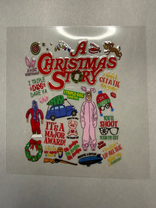 A Christmas St*ry decal for 16oz, 20oz, 24oz