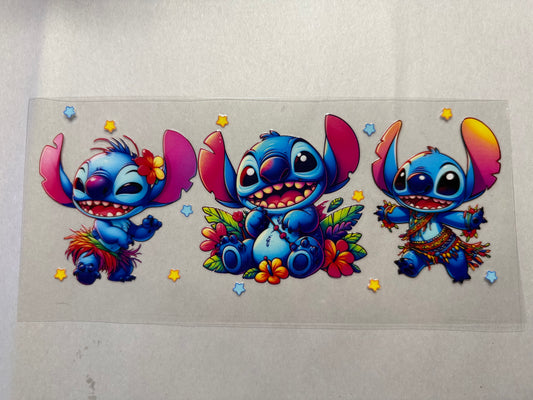 Blue Alien wrap for 16oz, 20oz, 24oz, 40oz