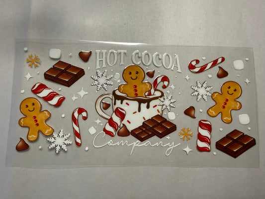 Hot Cocoa wrap for 16oz, 20oz, 24oz, 40oz