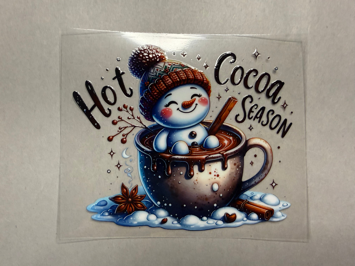 Snowman Hot Cocoa decal for 16oz, 20oz, 24oz, 40oz