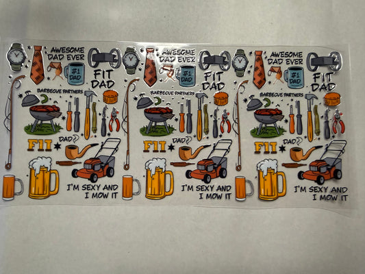 Dad wrap for 16oz, 20oz, 24oz, 40oz