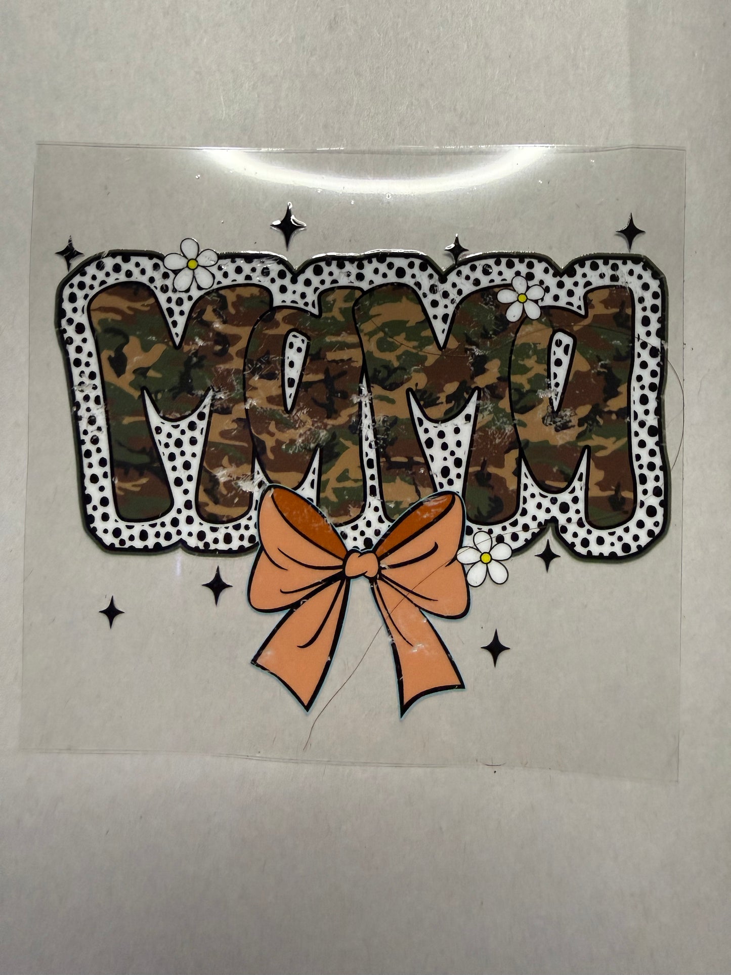 Camo Mama decal for 16oz, 20oz, 24oz