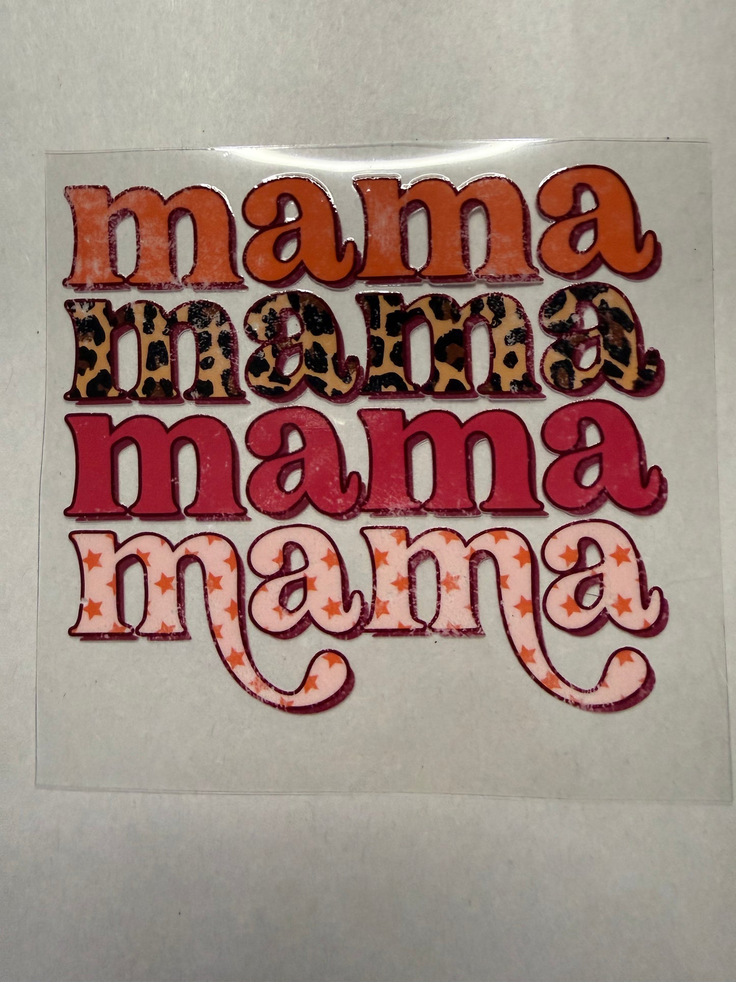 Mama Leopard decal for 16oz, 20oz, 24oz, 40oz