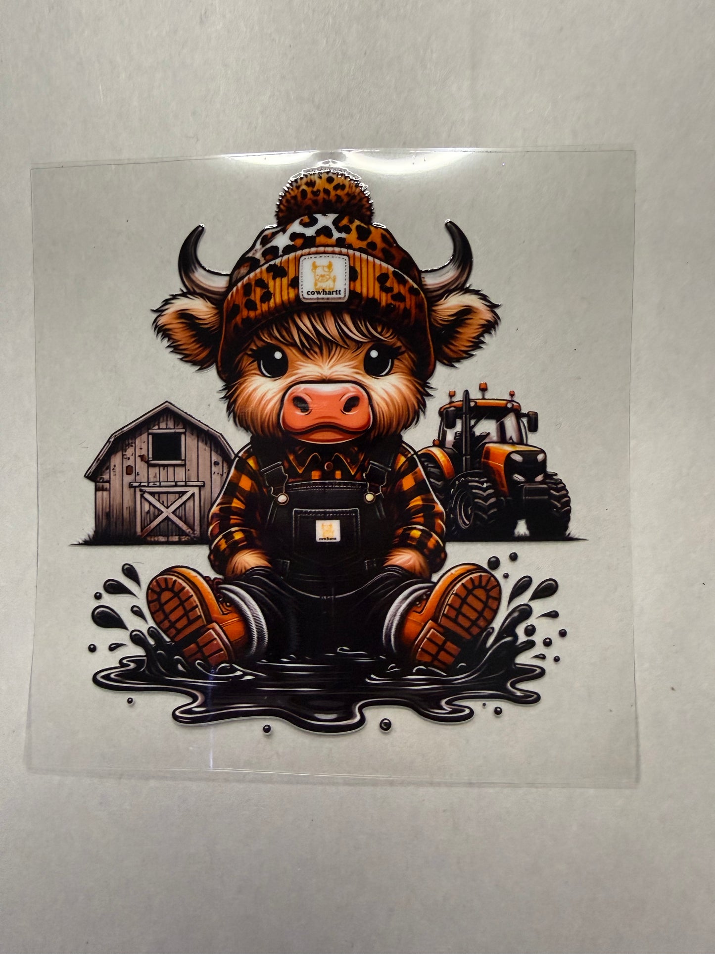 Cute Cow on a Farm decal for 16oz, 20oz, 24oz, 40oz