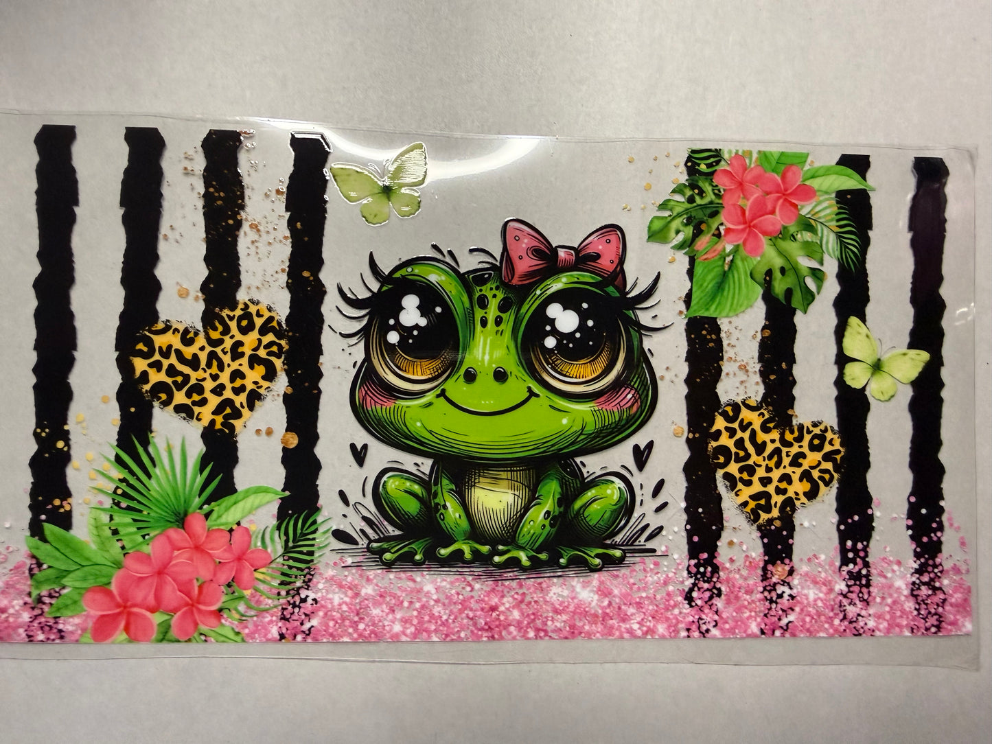 Cute Frog wrap for 16oz, 20oz, 24oz, 40oz