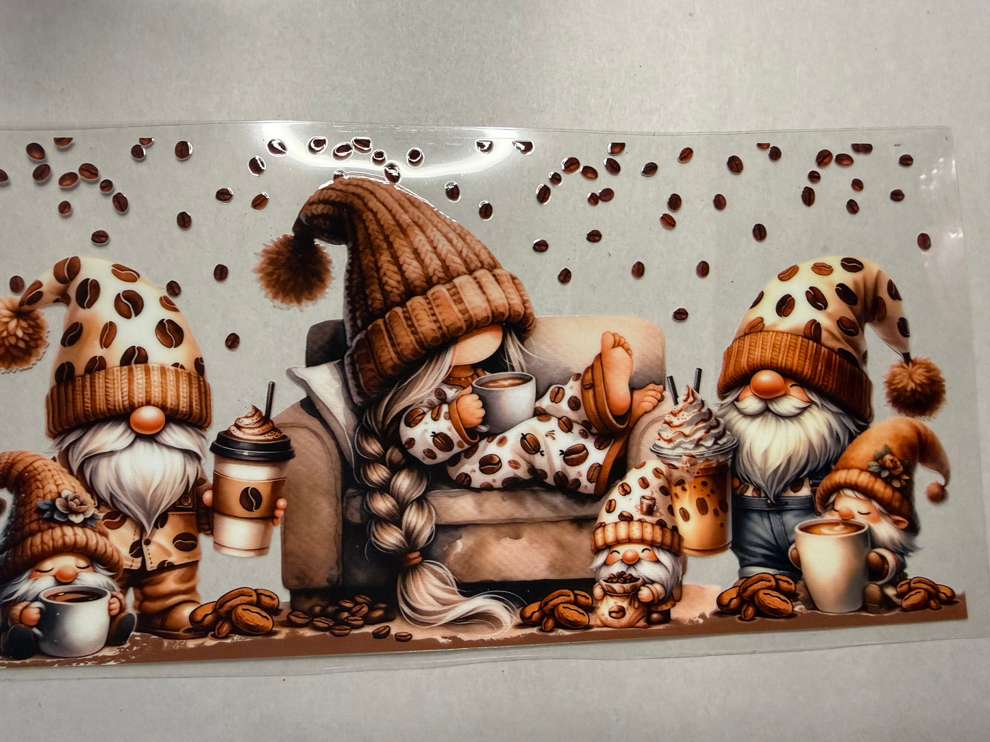 Fall Cozy Gnomes wrap for 16oz, 20oz, 24oz, 40oz