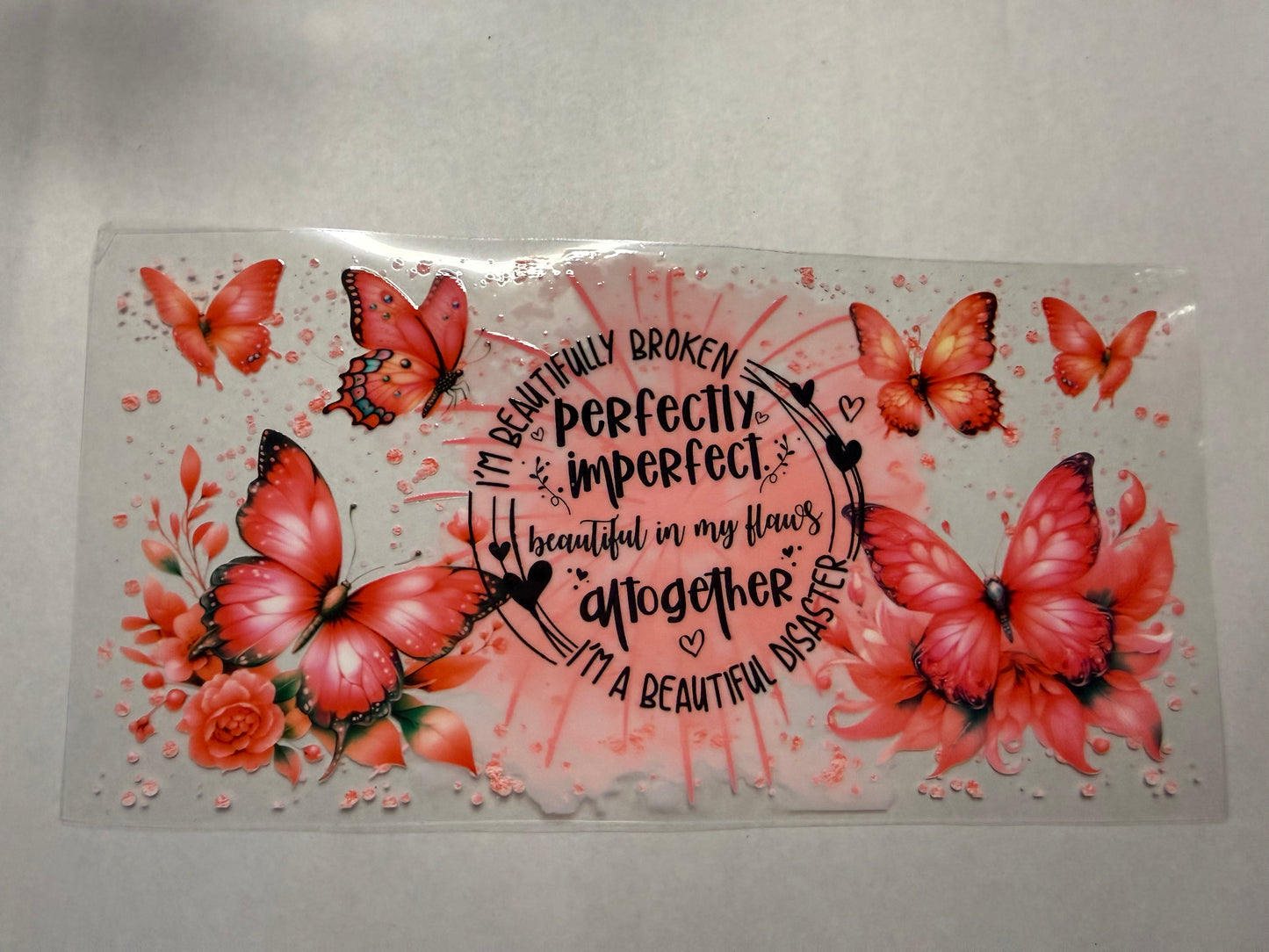 Perfectly Imperfect wrap for 16oz, 20oz, 24oz, 40oz