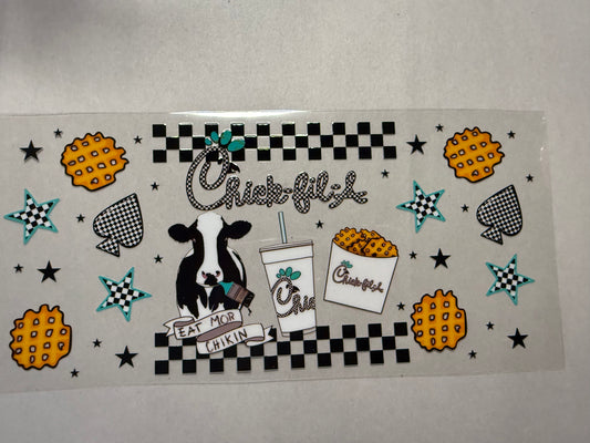 Chick-fil-A wrap for 16oz, 20oz, 24oz, 40oz