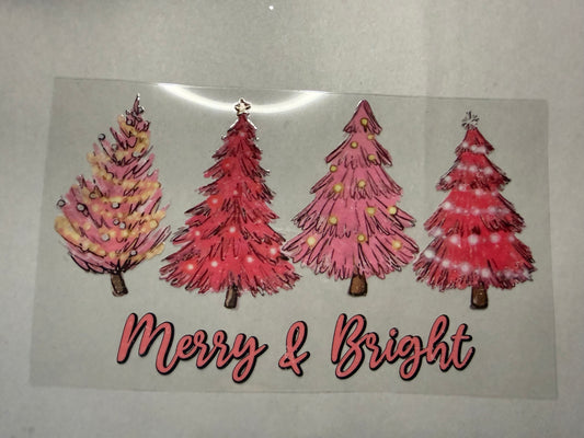 Merry & Bright wrap for 16oz, 20oz, 24oz, 40oz