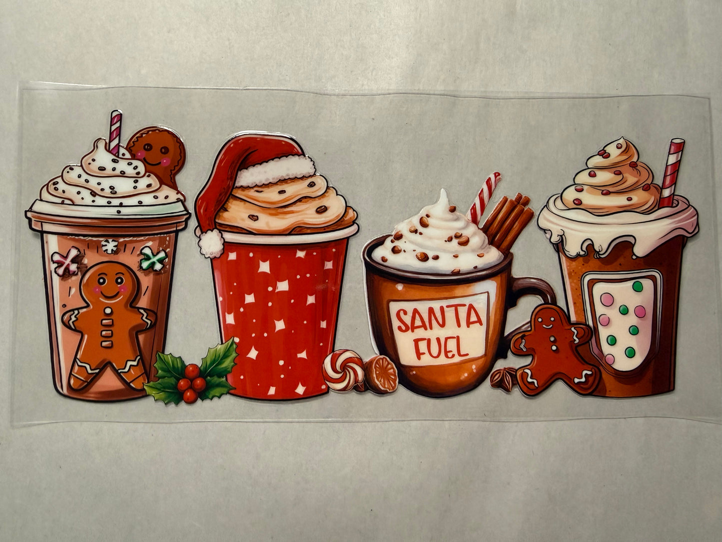 Santa Fuel wrap for 16oz, 20oz, 24oz, 40oz