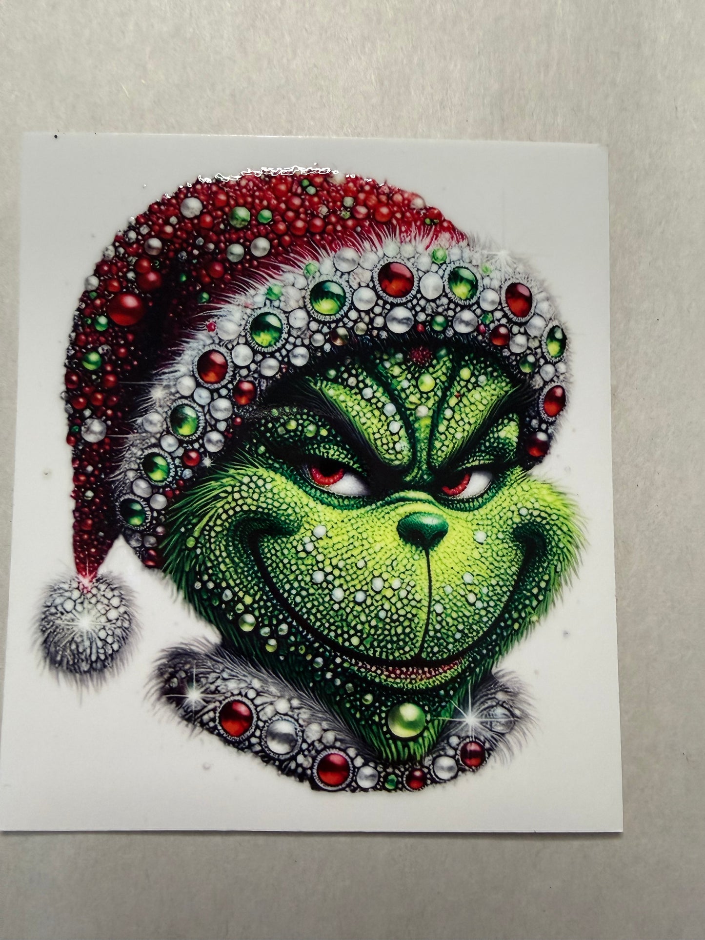 Mean Green Guy Santa decal for 16oz, 20oz, 24oz, 40oz