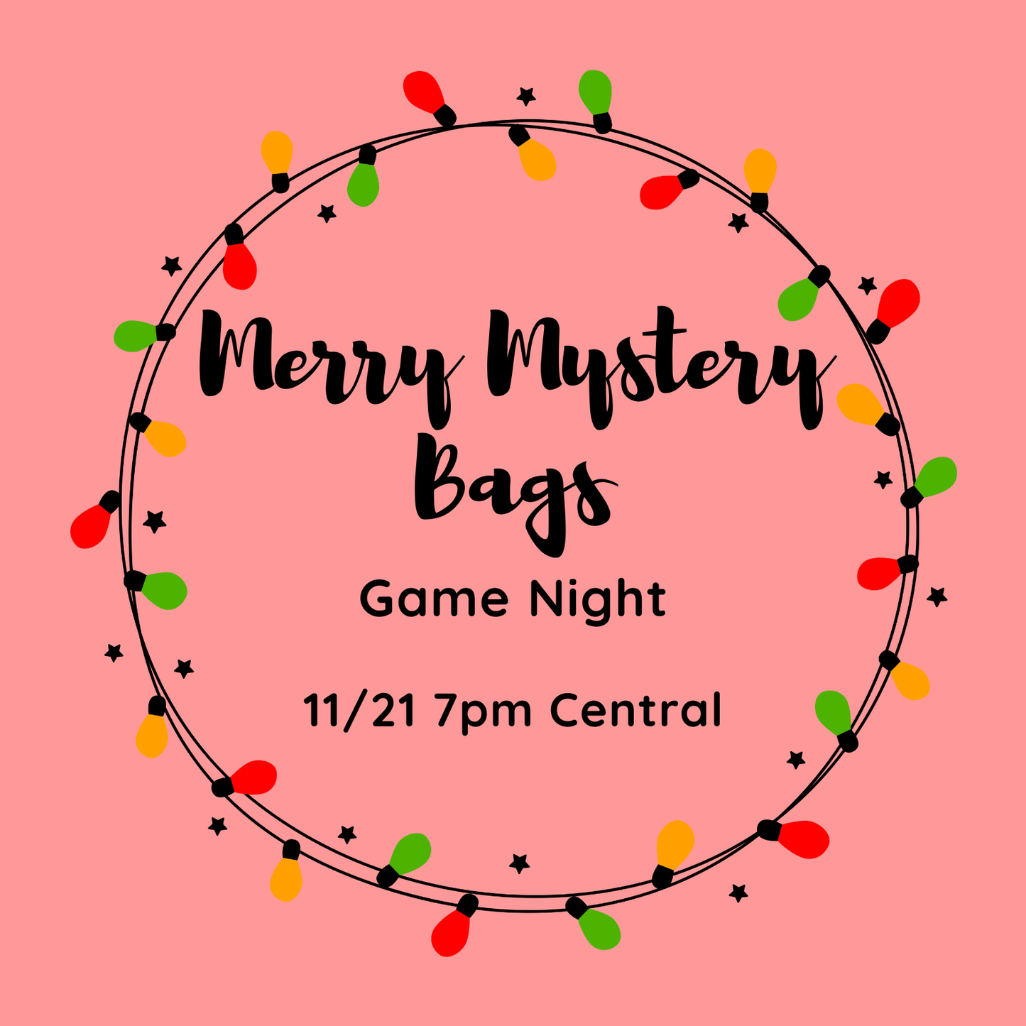 Merry Mystery Bags Game Night